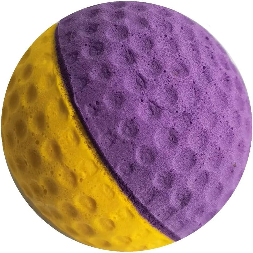 Cat Foam Ball Cat Sponge Ball Toy Cat Soccer Ball Toy (Mini, Two Color Pet Ball)